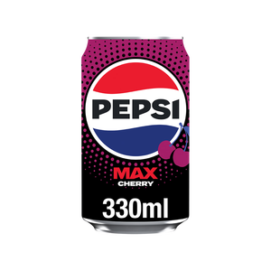 เป๊ปซี่ แม็กซ์ ซีโร่ ชูการ์ เชอร์รี่ ทรอปิคอล ไลม์ 24 กระป๋อง 330 มล. ขายส่ง - Product Image 1