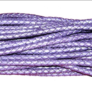 Cordones de Cuero Trenzado Encerado Redondos Color Gris Caqui de 6 mm para Manualidades, Joyería, Bolsos, Prendas, Zapatos, Textiles para el Hogar, Impermeables - Product Image 3