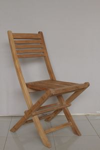 Silla de Comedor Plegable para Exteriores, Moderna y Ligera, de Madera de Teca Sólida, Modelo Aksa - Product Image 2