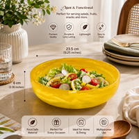 Bol en résine polie fait main au design moderne et luxueux, non toxique et durable pour le service des aliments à la maison, au restaurant et à l'hôtel