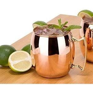 Taza de Cobre Reutilizable Ecológica de Fabricación India para Moscow Mule y Bebidas Mixtas, Disponible para la Venta - Product Image 6