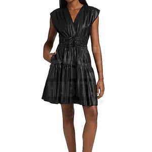 Vestido de Cuero Genuino de Último Diseño, Nuevo, Superventas, Disponible en Stock - Product Image 5