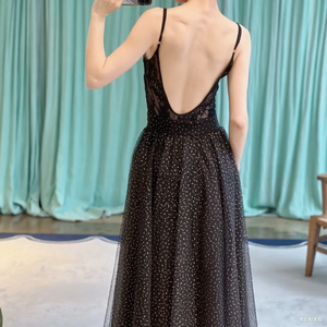 Robe de bal longue en dentelle couleur personnalisée, imprimé floral, en tulle, élégante robe de soirée pour femme - Product Image 2