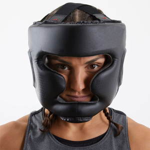 High Quality Custom Leather & PU Boxing <b>Head</b> Guard-Breathable Lightweight Durable Face Protector for Boxing <b>Training</b> - Product Image 4