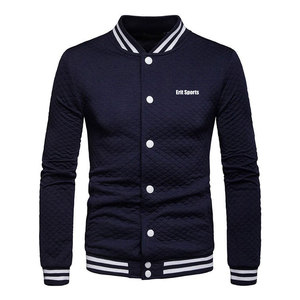 2026 High Quality Low MOQ <b>Letterman</b> <b>Jacket</b> Stand Collar Front Logo Position Customized Printed Winter <b>Jacket</b> for Men OEM Service - Product Image 1