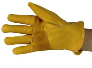 Gants de travail en cuir de vachette, longueur opéra, personnalisables, protection du travail, gants de chauffeur - Product Image 2