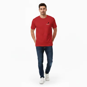T-shirt en coton surdimensionné pour homme, 100% coton, coupe ample, décontracté, uni, manches courtes, logo personnalisé, vente en gros, streetwear - Product Image 5