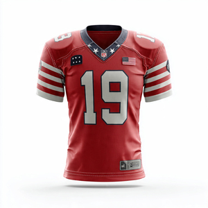 Camiseta de Fútbol Americano con Cuello en V 100% Poliéster, Ropa Deportiva para Equipos, Camisetas con Número, Ropa Deportiva, Camisetas de Fútbol Americano - Product Image 2