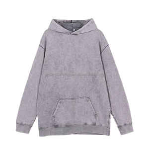 Sweat-shirt streetwear Topshow en molleton de coton, lavage à l'acide, logo personnalisé vintage, sweat-shirt surdimensionné, lavage à la pierre, délavé au soleil - Product Image 4