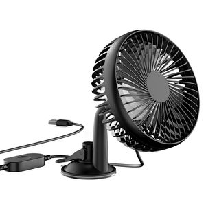 Ventilateur de voiture USB portable, rotatif, pour tableau de bord, fenêtre, SUV, camping-car, pick-up, siège arrière, avec clip et 3 vitesses - Product Image 1