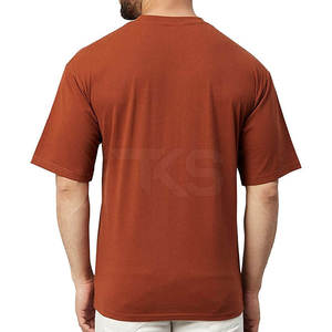 T-shirt ample en coton décontracté avec coutures durables, idéal pour les activités quotidiennes et un style décontracté - Product Image 3