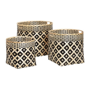 Panier en bambou artisanal pour salle de bain, chambre, décoration intérieure, jardin, panier de rangement naturel tissé à la main, organisateur, vente en gros - Product Image 2