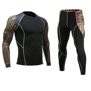 Ropa Deportiva de Compresión 2026, Conjuntos de Gimnasio para Hombre, Camiseta de Manga Larga y Pantalones Ajustados para Fitness y Running, Cómodos, Servicio OEM - Product Image 3