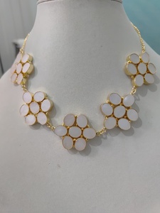 Conjunto de Joyería de Moda para Boda India, Compromiso, Novia, Uso Diario, Fiesta, Aniversario, en Piedra Natural y Latón - Product Image 1