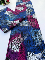 Tissu en Coton Imprimé Wax Africain Sierra Leone Ankara 100% Coton pour Vêtements, Artisanat, Pagnes, Fabrication Textile OEM ODM Export Hitjem
