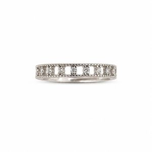 925 Sterling Silver Women's Eternity Band <b>Ring</b> with Cubic Zirconia Classic Minimalist High Polish Finish Wedding Party Daily - Product Image 1