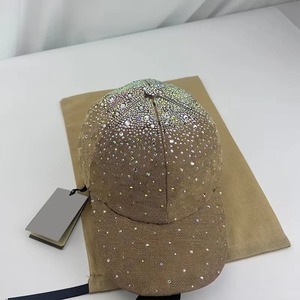 Casquette de baseball personnalisable entièrement ornée de strass, casquette de camionneur de créateur tendance avec lettres jacquard pour fête, casquette de marque - Product Image 3