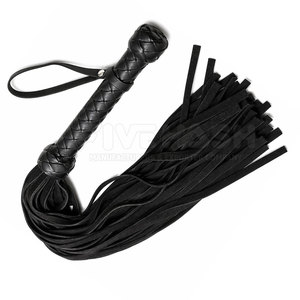 Fouet en cuir professionnel, cuir véritable durable, prise en main solide, design flexible, parfait pour l'entraînement et les activités de plein air - Product Image 4