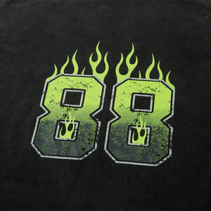 เสื้อยืดสตรีทแวร์ผู้ชายผ้าฝ้ายทรงโอเวอร์ไซส์ลายพิมพ์กรดแบบสองชั้นแขนยาว หนัก 300 กรัม - Product Image 5