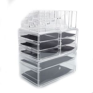 กล่องเก็บเครื่องสำอางใส YF พร้อมลิ้นชักเล็ก 6 ช่อง และลิ้นชักใหญ่ 2 ช่อง - Product Image 5