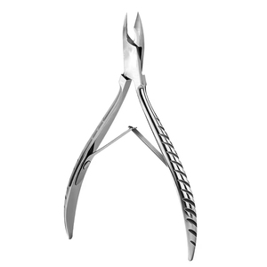 Cortacutículas de Acero Inoxidable con Mango Texturizado, Cortador de Uñas de Precisión para Manicura y Pedicura, Herramientas de Belleza - Product Image 1