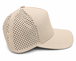Casquette de golf respirante à 5 panneaux avec visière incurvée découpée au laser, fermeture snapback, unisexe, décontractée, pour les activités de plein air printemps-été - Product Image 2
