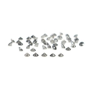Diamant naturel sel et poivre 1,80 mm, taille ronde, diamant brut, taille brillant rond, pierre précieuse naturelle pour bijoux en gros - Product Image 2