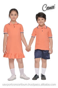 Uniforme scolaire d'été de haute qualité, nouveau design, vêtements de sport pour garçons et filles, t-shirt, jupe et short - Product Image 2