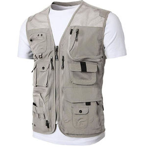 Gilet de chasse pour homme, imperméable, coupe-vent, respirant, antistatique, camouflage, multi-poches, sans manches, imprimé, toile, vêtements d'hiver - Product Image 1
