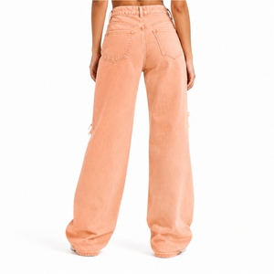 Women <b>Denim</b> Pants Premium Stylish Comfortable Durable Distressed Modern Relaxed Fashion Cotton <b>Stretch</b> Custom Made <b>Denim</b> Pants - Product Image 2