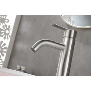 Rubinetto Monocomando per Lavabo Bagno con Scarico a Scomparsa Senza Troppopieno - Product Image 3