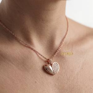 Collar de Diamantes Chapado en Oro Rosa de Lujo, Símbolo Eterno para Mujer, Regalo de Moda para Compromiso, Boda, Aniversario, Novia - Product Image 6