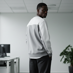 Sweat-shirts à capuche pour hommes de haute qualité, style streetwear, bicolores, avec logo brodé et imprimé en relief, 100% coton, coupe classique - Product Image 6