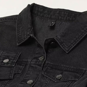 Custom Women Denim Jacket Oversized Vintage Washed Casual Streetwear Button Up Jean Jacket for Spring Autumn Fashion - Product Image 5