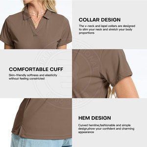 Professional Sportswear <b>Women</b> Golf <b>Polo</b> <b>Shirts</b> Featuring Quick Dry Fabric Soft Feel And Comfortable Athletic Performance - Product Image 6