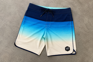 Shorts de bain pour hommes personnalisés, effet ombré, séchage rapide, 100% coton, haute qualité, vêtements de sport aquatiques d'été, marque privée - Product Image 5