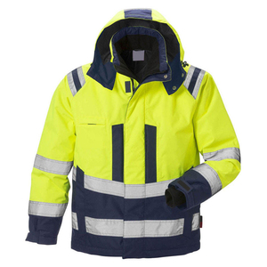 Veste de travail réfléchissante haute visibilité, respirante, en tissu polyester, veste de sécurité utilitaire pour la construction - Product Image 1