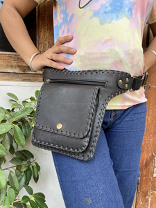 Leather Waist Bag Stylish Leather <b>Pocket</b> <b>Belts</b> Handmade Travel <b>Belt</b> Unisex Hip <b>Pocket</b> <b>Belts</b> - Product Image 4