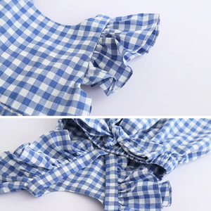 Nouvelle Robe d'Été 2026 pour Filles, Robe de Princesse Mignonne à Carreaux sans Manches pour Bébé, Vêtements pour Enfants et Tout-Petits - Product Image 6