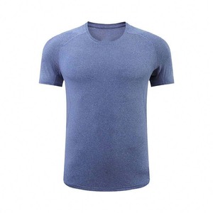 เสื้อยืดออกกำลังกายผู้ชาย ผ้าฝ้าย 100% แห้งเร็ว ระบายอากาศได้ดี ยืดหยุ่น ใส่เล่นกีฬา รับสกรีนโลโก้ ชุดออกกำลังกาย ขายส่ง - Product Image 1