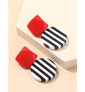 Pendientes rectangulares grandes de resina, joyería artesanal, venta al por mayor, confiable, AL MALIK CRAFT - Product Image 3