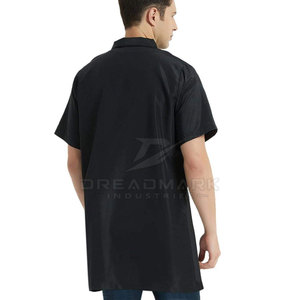 DREADMARK Men's Short Sleeve <b>Work</b> Coverall Customized Material Dust Proof Uniform with Front Zip Pockets <b>Waterproof</b> & Windproof - Product Image 2