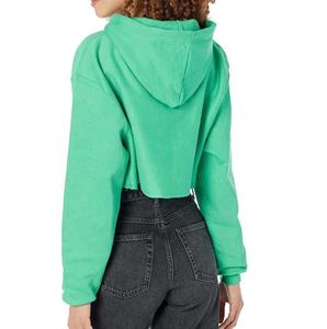 Sudadera Corta Morada para Mujer, de Manga Larga, Estilo Casual Urbano, Mezcla de Algodón Suave, Sudadera Corta de Moda - Product Image 6