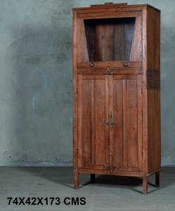 Meilleure collection d'armoires de rangement hautes en bois artisanal, art himalayen antique - Product Image 1