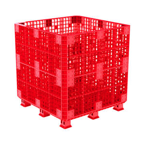 Palet de Plástico Duy Tan de Bajo MOQ, 1210-WGTZ, 110x110cm, Estático, 3000kg, de Una Sola Cara, Entrada de 4 Vías, HDPE para Transporte de Carga - Product Image 6