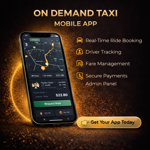 Aplicación Móvil Avanzada para Reserva de Taxis, Rastreo de Viajes en Tiempo Real, Gestión de Conductores, Cálculo de Tarifas, Integración de Pagos, Panel de Control de Administración - Product Image 1