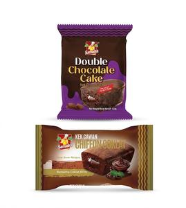 Combo de Pasteles Frescos: Pastel Doble de Chocolate y Pastel Chiffon, Fabricante de Malasia, Relleno de Crema de Cacao, Halal, Distribuidores de Snacks Exóticos - Product Image 1