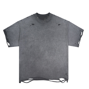เสื้อยืดดีไซน์ใหม่สำหรับผู้ชาย ผ้าฝ้ายถัก 100% ระบายอากาศได้ดี น้ำหนักเบา นุ่ม สบาย ราคาถูก รับสกรีนโลโก้ สีสันหลากหลาย - Product Image 5