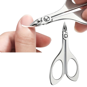 Ciseaux à ongles droits de qualité supérieure, lame en acier inoxydable, pointe fine, ciseaux à cuticules, pointe fine en forme de flèche - Product Image 3