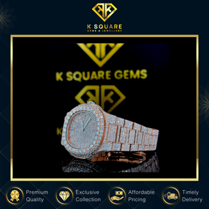 ผู้ส่งออกขายส่งนาฬิกาหรูหราขนาด 3 เมตร กันน้ำ สายสแตนเลส สตีล ควอตซ์ ออโตเมติก ประดับเพชรโมอิสซาไนต์ - Product Image 5